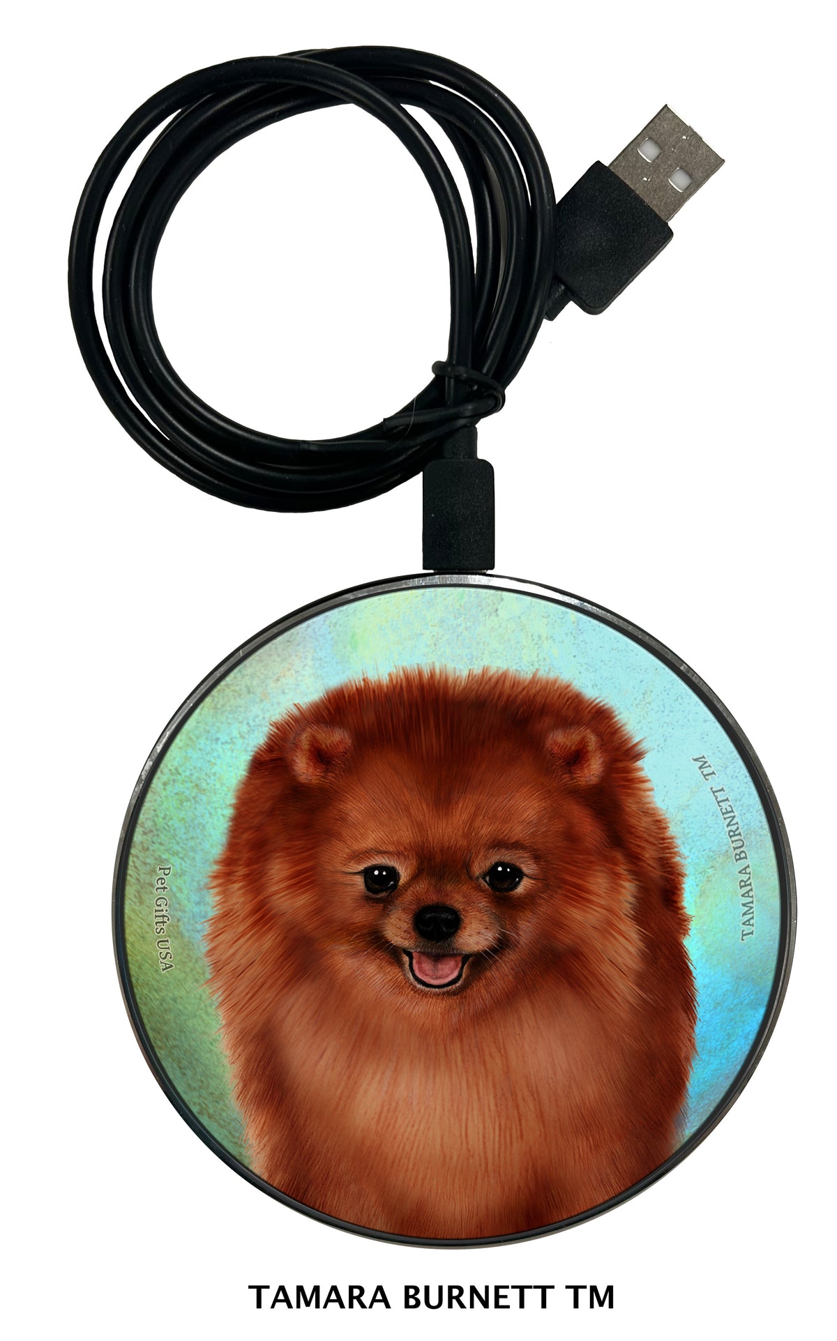 Pomeranian Red Zoomies Wireless Charger