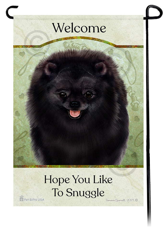 Pomeranian Hope You Like To Snuggle Garden Flags
