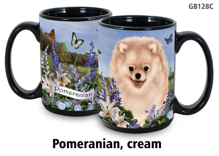 Pomeranian Cream - Garden Party Fun Mug 15 oz
