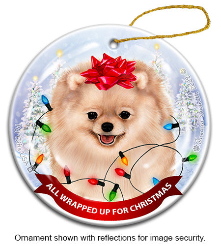 Pomeranian Cream Ornament