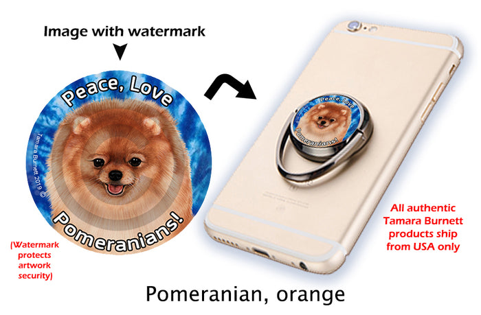 Pomeranian Orange Phone Stand