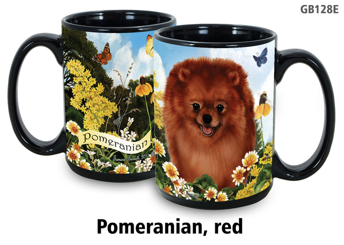 Pomeranian Red - Garden Party Fun Mug 15 oz