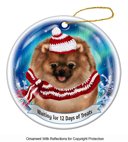 Pomeranian 12 Days of Treats Ornament