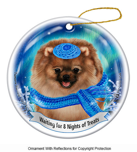 Pomeranian Hanukkah Ornament