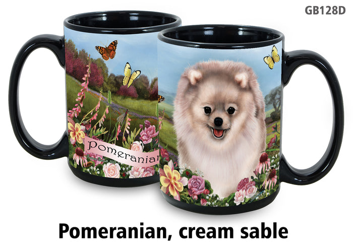 Pomeranian Silver - Garden Party Fun Mug 15 oz