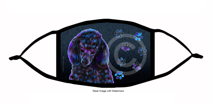 Poodle (Black) Face Mask