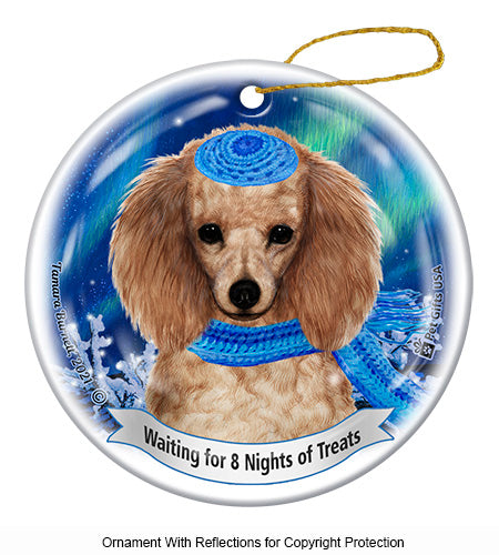 Poodle Hanukkah Ornament