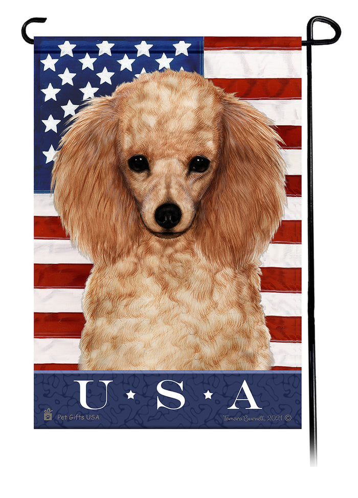 Poodle True Blue Garden Flags