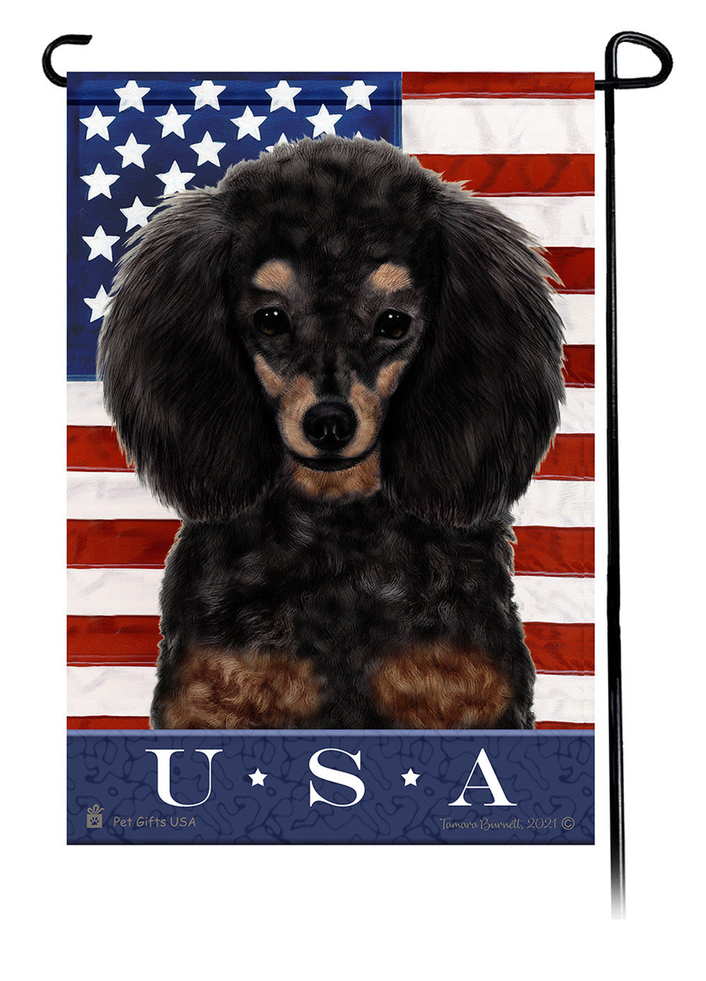 Poodle True Blue - Garden Flag