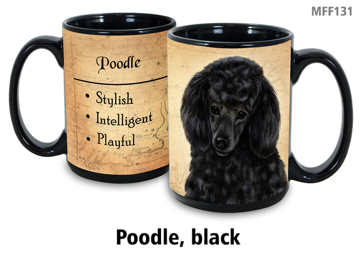 Poodle (Black) - My Faithful Friends Mug 15 oz