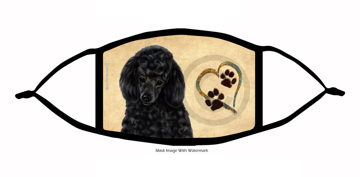 Poodle (Black) Face Mask