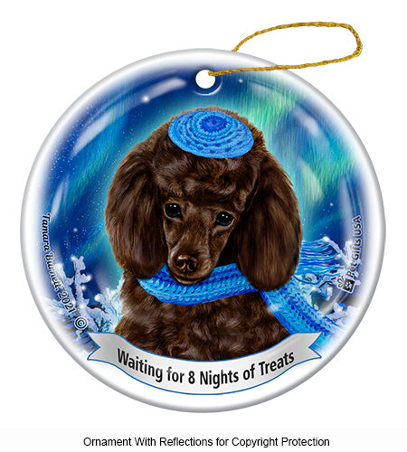 Poodle Chocolate Ornament
