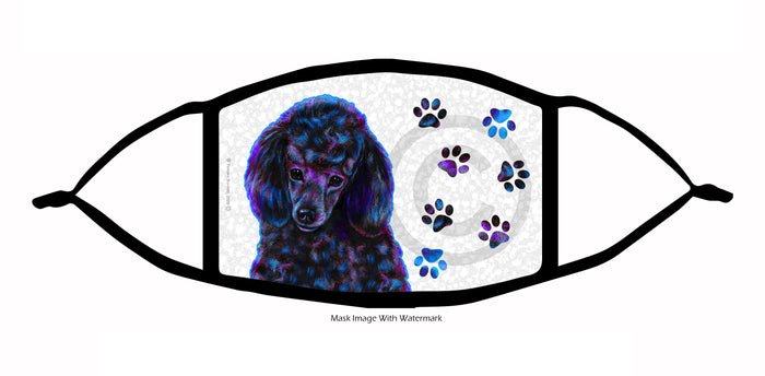 Poodle (Black) Face Mask