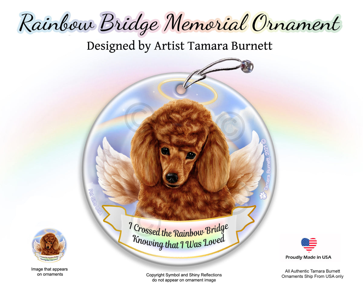 Poodle Red Ornament