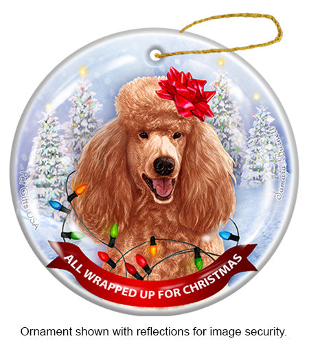 Poodle Standard Apricot Ornament