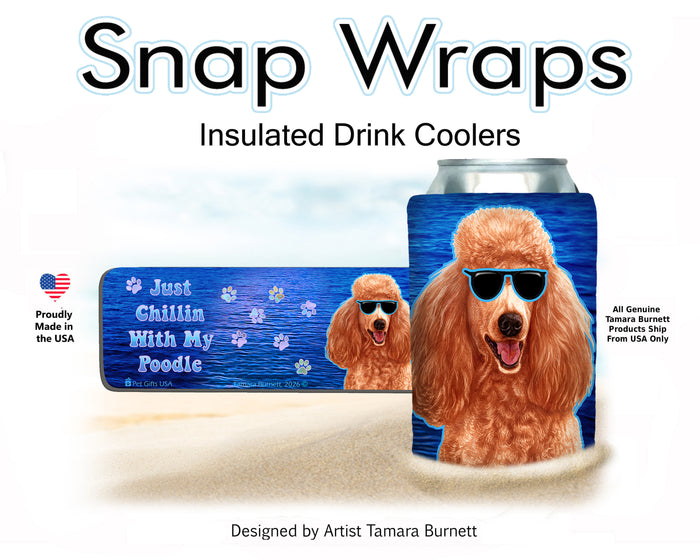 Standard Poodle Apricot Snap Wrap Cozy