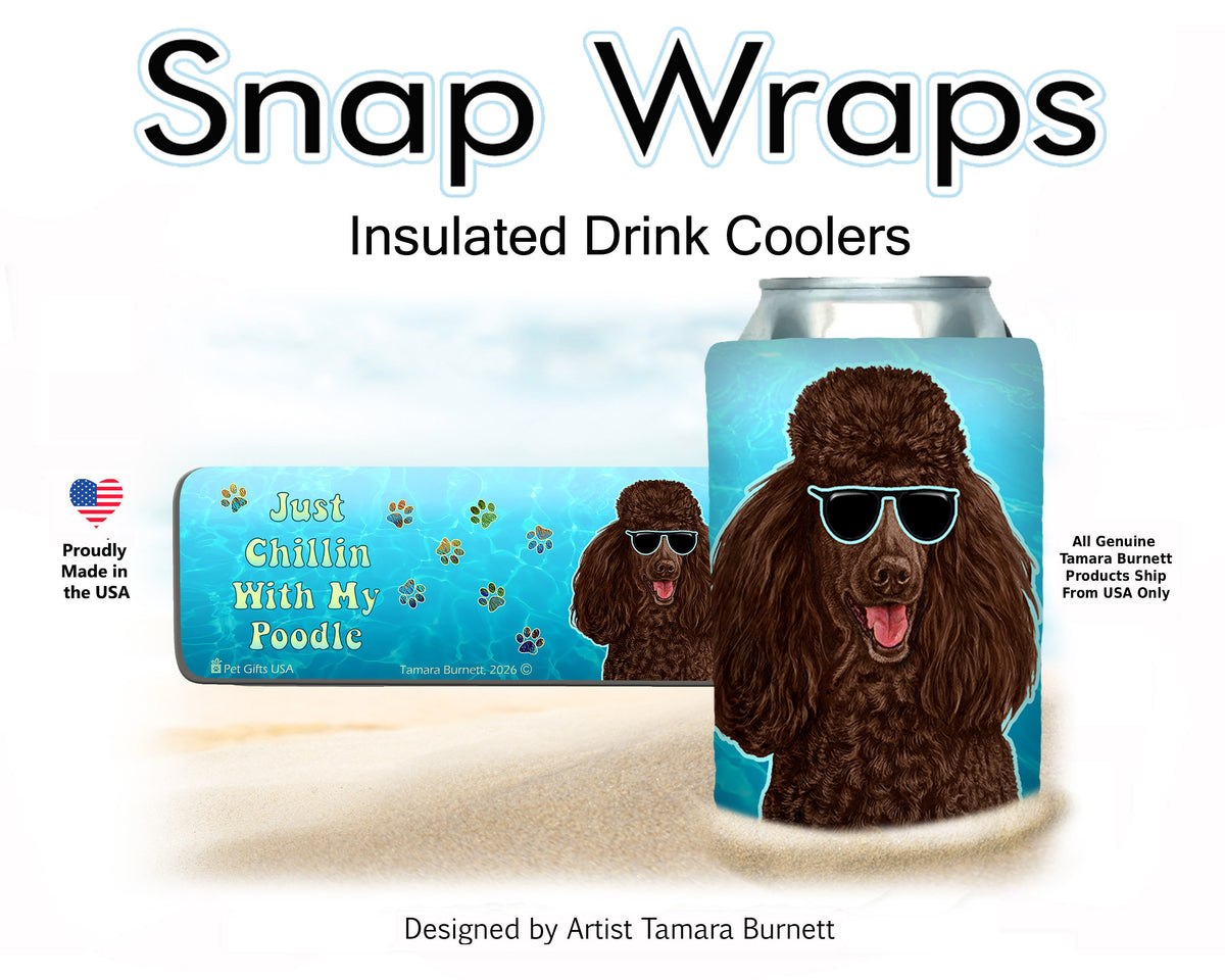 Standard Poodle Chocolate Snap Wrap Cozy