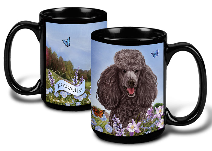 Poodle Standard Silver - Garden Party Fun Mug 15 oz