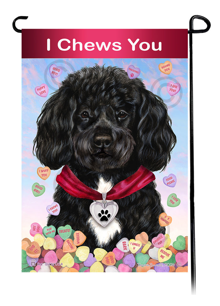 Portuguese Water Dog Valentine Sweetheart Garden Flags