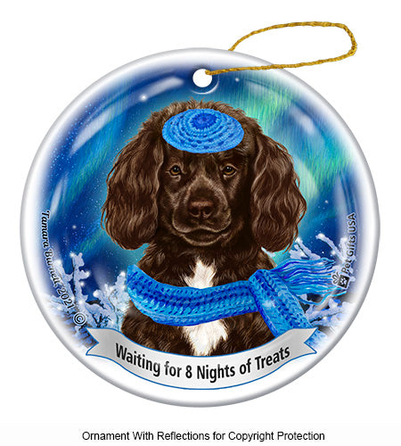 Portuguese Water Dog Brown Ornament