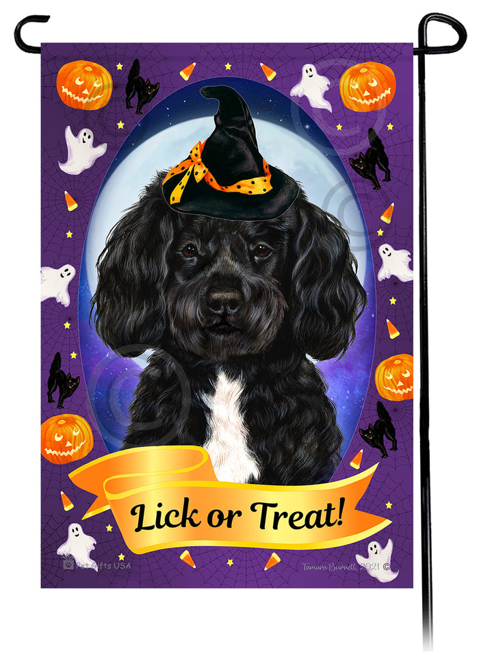 Portuguese Water Dog Halloween Howls Garden Flags