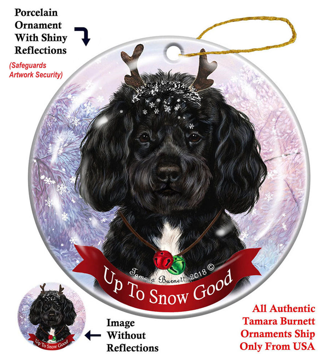 Portuguese Water Dog - Up To Snow Good Ornament