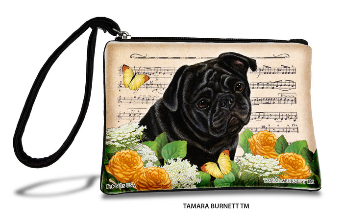 Pug Black Zippees Pet Pouch