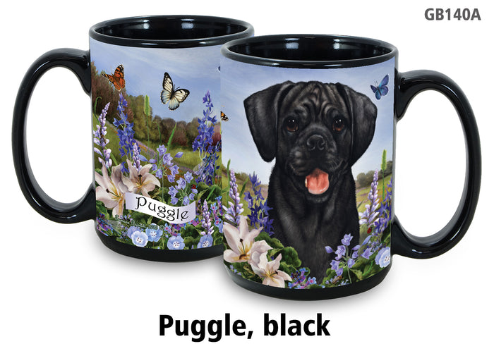 Puggle Fawn - Garden Party Fun Mug 15 oz