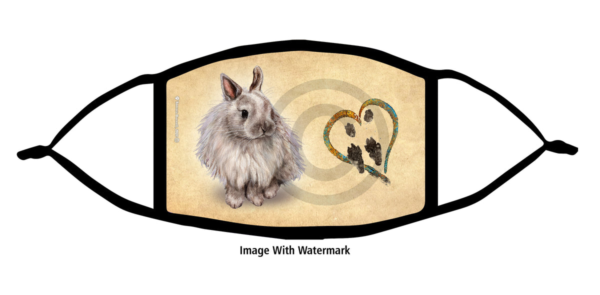 Jersey Wooly Rabbit Face Mask