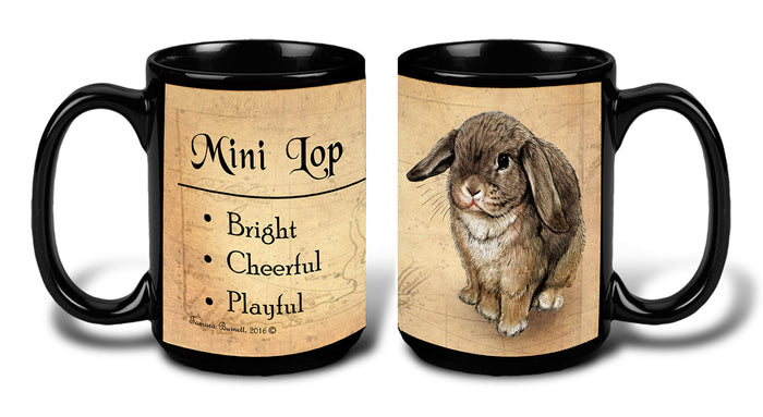 Mini Lop Rabbit Agouti - My Faithful Friends Mug 15 oz