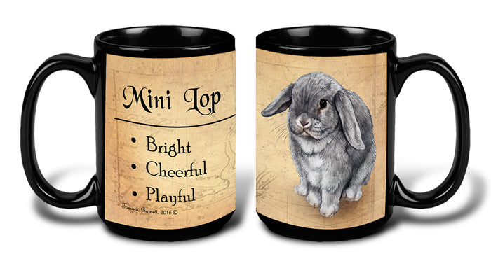 Mini Lop Rabbit Chinchilla - My Faithful Friends Mug 15 oz