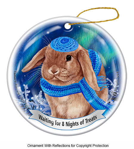 Rabbit Mini Lop Hanukkah Ornament