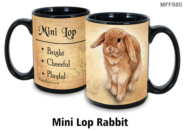 Mini Lop Rabbit - My Faithful Friends Mug 15 oz