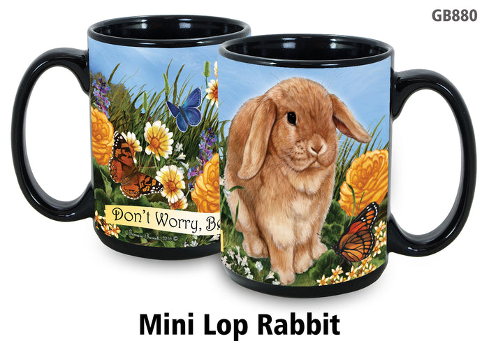 Rabbit Mini Lop - Garden Party Fun Mug 15 oz