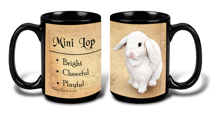 Mini Lop Rabbit White - My Faithful Friends Mug 15 oz