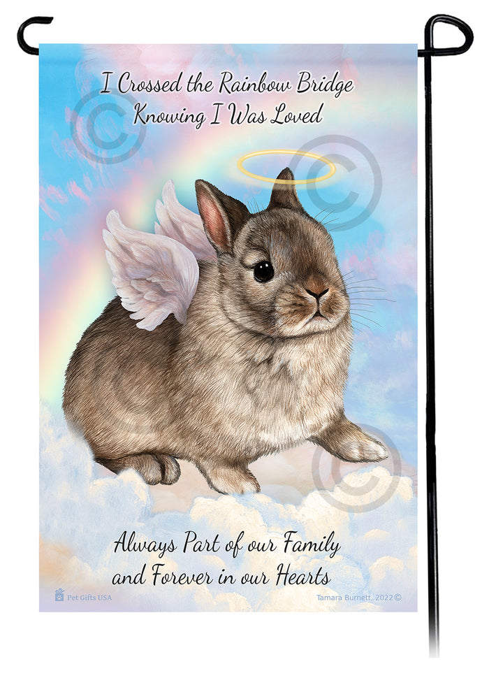 Netherland Dwarf Rabbit Memorial Garden Flags