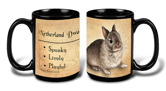 Netherland Dwarf Rabbit Agouti - My Faithful Friends Mug 15 oz