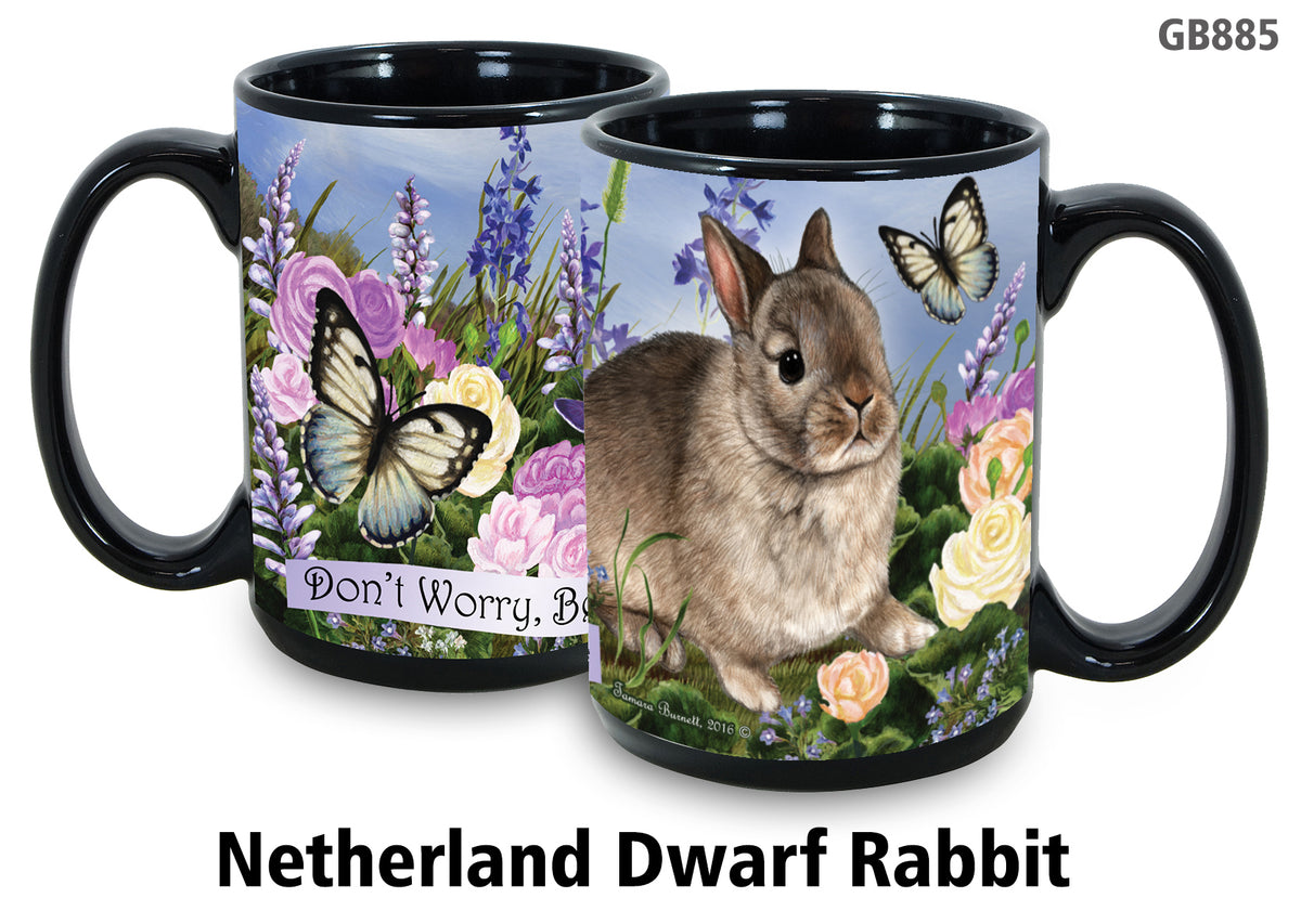 Rabbit Netherland Dwarf - Garden Party Fun Mug 15 oz