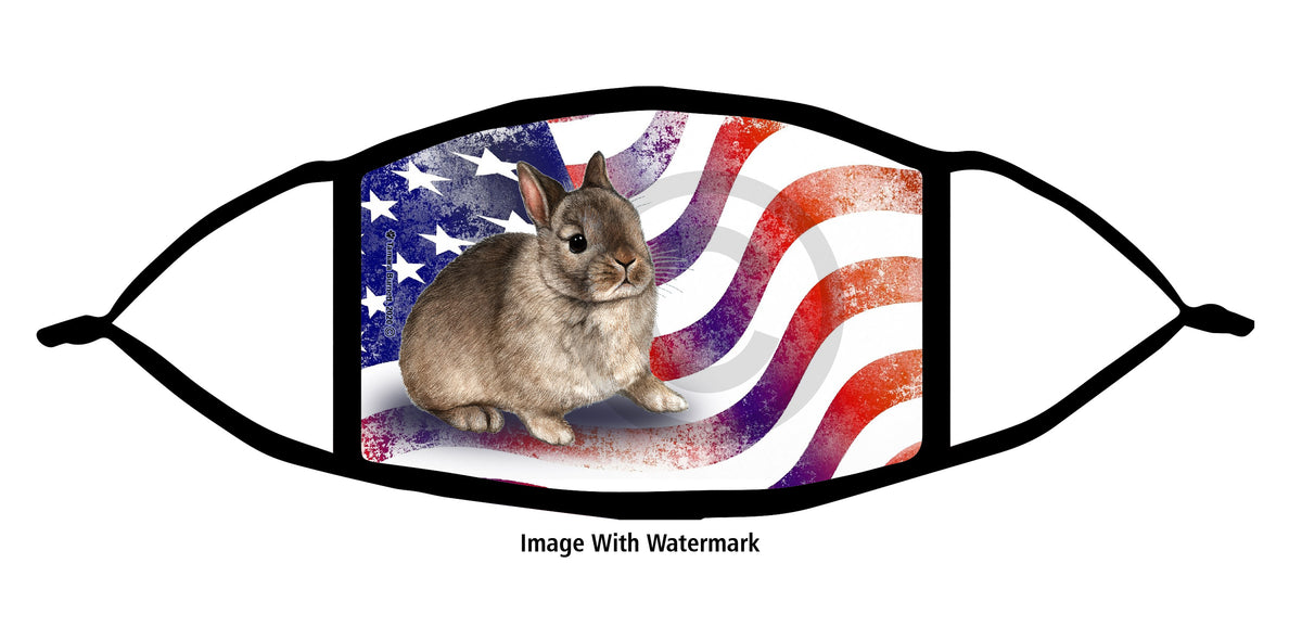 Netherland Dwarf Rabbit Face Mask