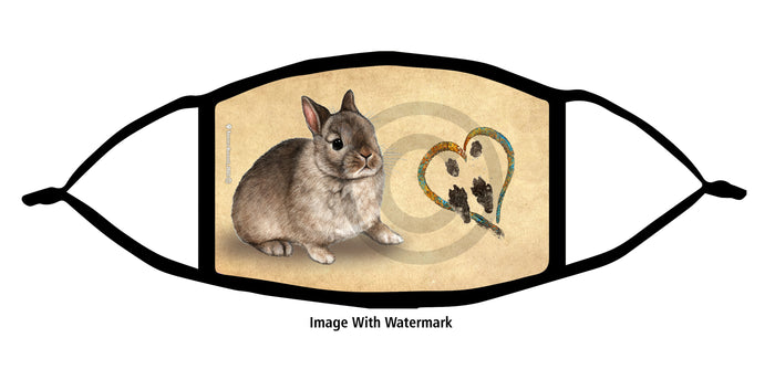 Netherland Dwarf Rabbit Face Mask
