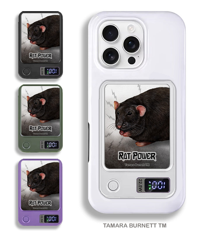 Rat Black Solid Phone Bank Wireless Charger
