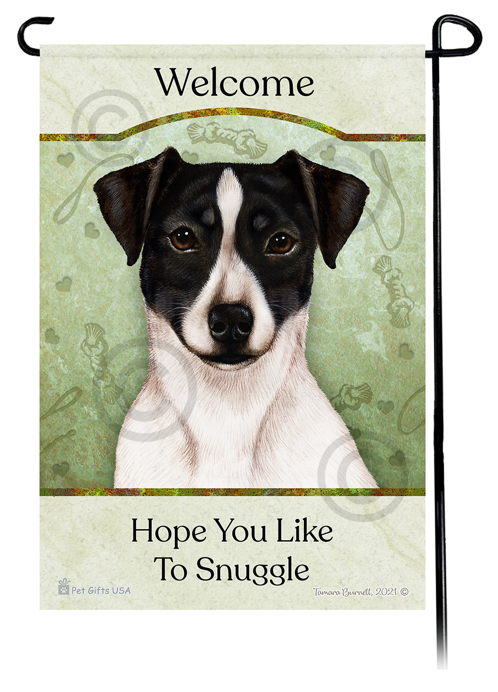 Rat Terrier Hope You Like To Snuggle - Garden Flag