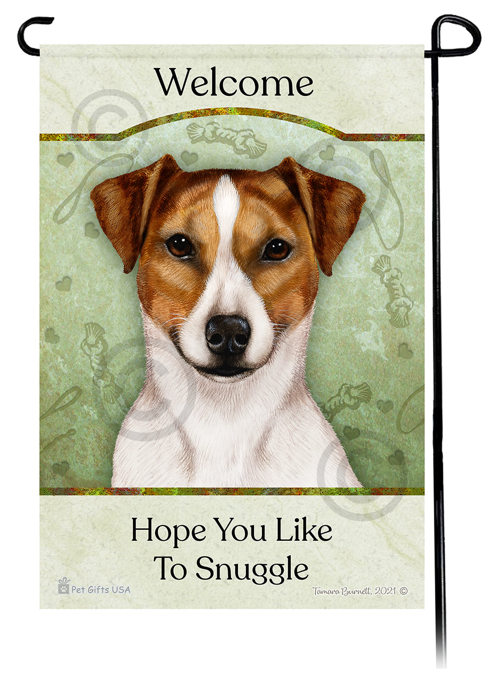 Rat Terrier Hope You Like To Snuggle - Garden Flag