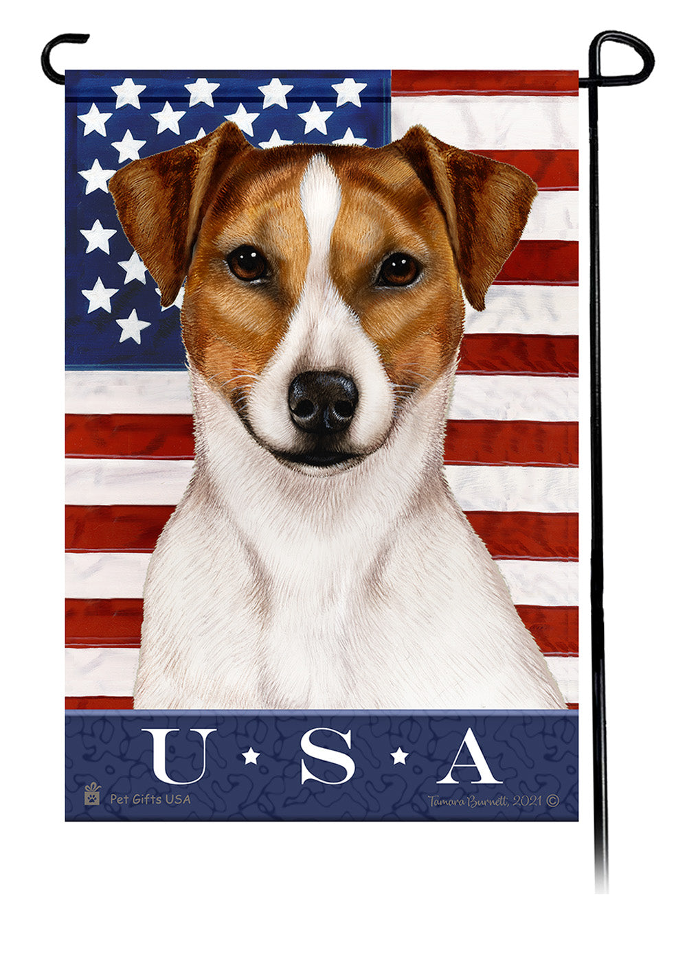 Rat Terrier True Blue - Garden Flag