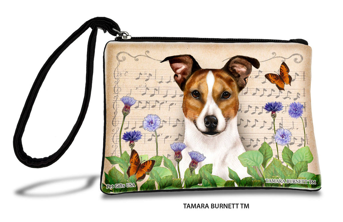 Rat Terrier Tan And White Tipped Zippees Pet Pouch
