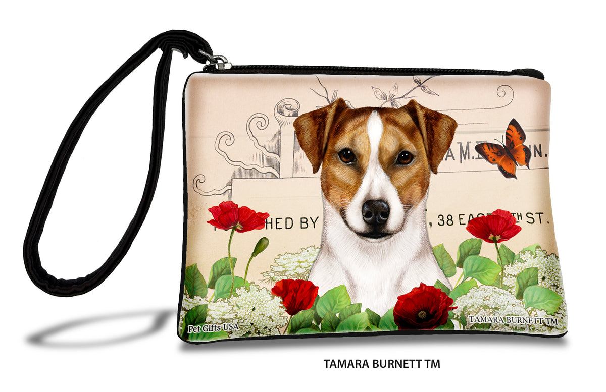 Rat Terrier Tan And White Uncropped Zippees Pet Pouch