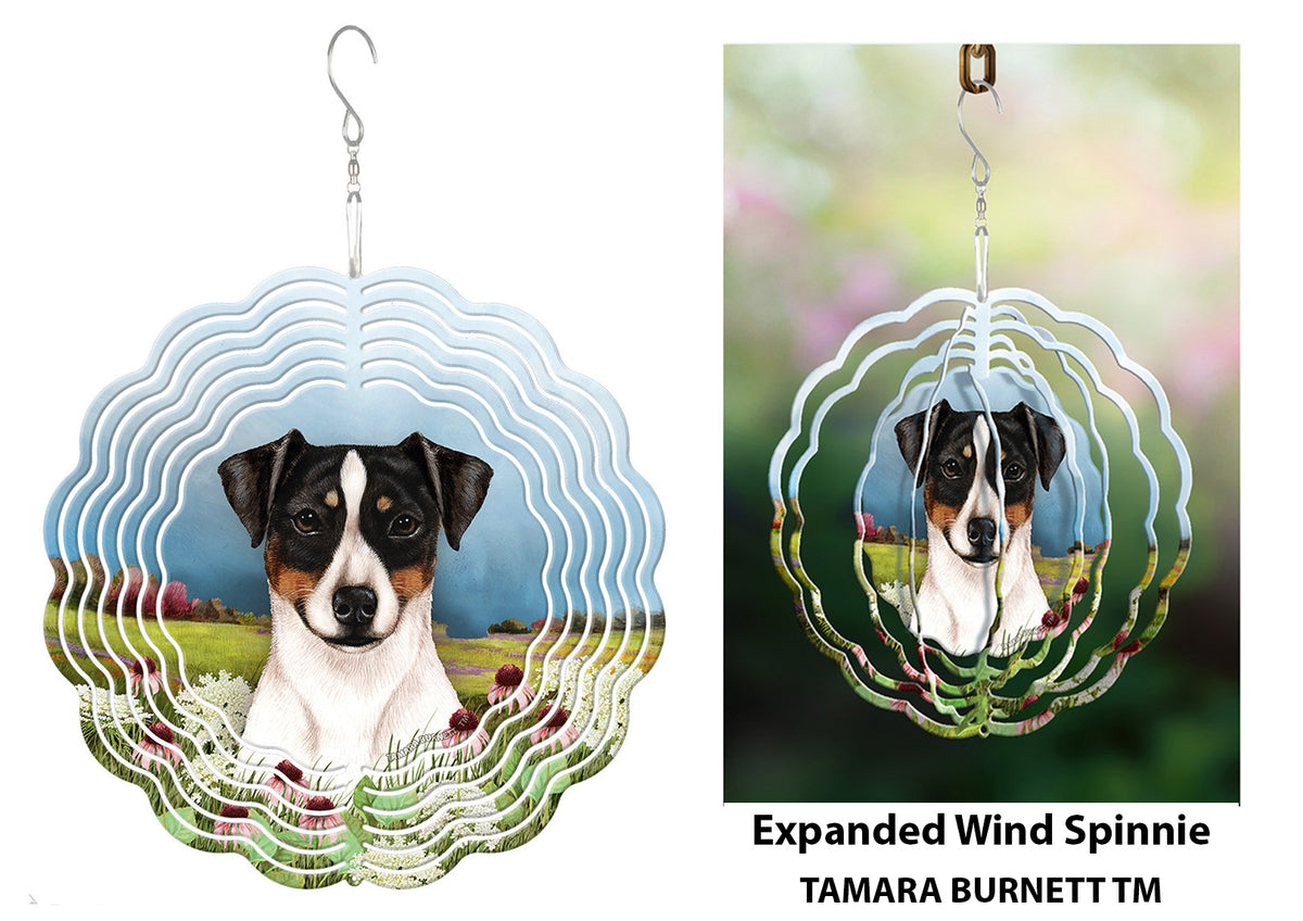 Rat Terrier Tri Uncropped Wind Spinner