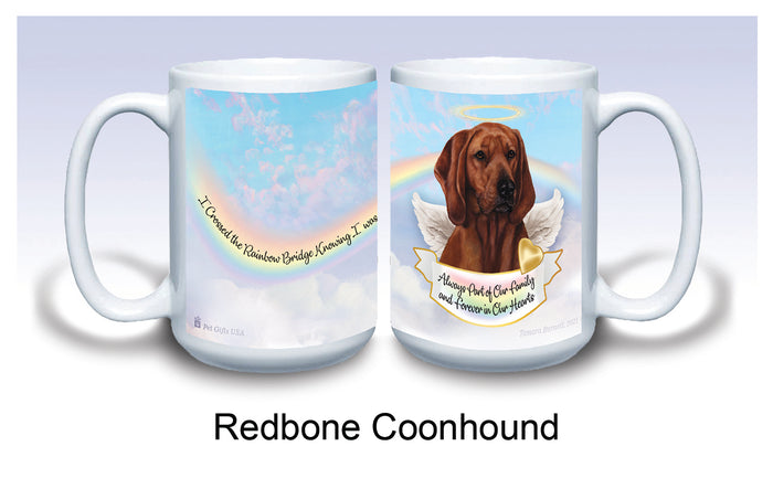 Redbone Coonhound Memorial Mug 15 oz