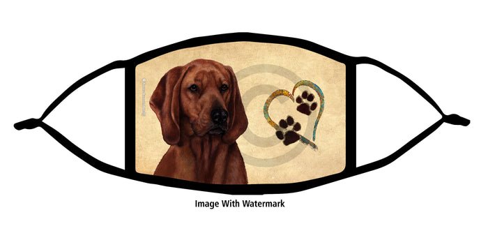 Coonhound Redbone Face Mask