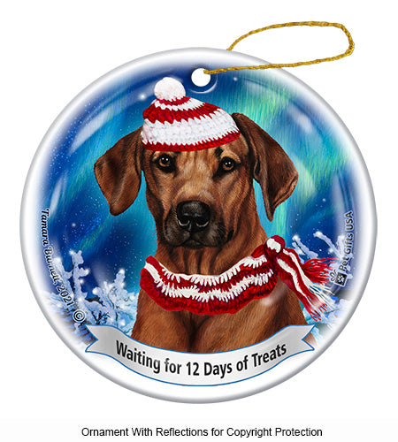 Rhodesian Ridgeback 12 Days of Treats Ornament